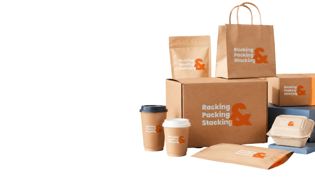Branded delivery and handling packaging personality shot